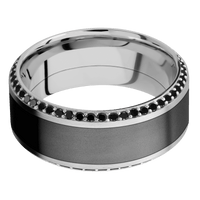 14K White Gold + Satin , Polish Finish