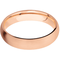 10K Rose Gold + Satin Finish