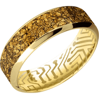 14K Yellow Gold + Polish , Polish Finish