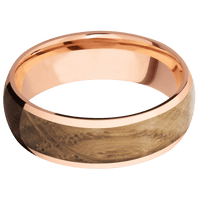 14K Rose Gold + Polish Finish