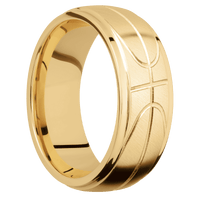 10K Yellow Gold + Anglesatin , Polish Finish