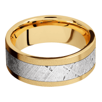 10K Yellow Gold + Sand Finish