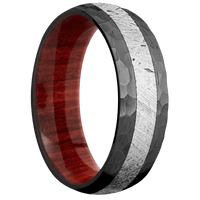 Zirconium + Hammer Finish + Red Heart