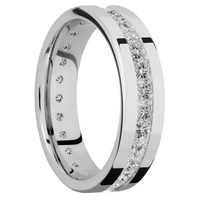 18K White Gold + Polish Finish