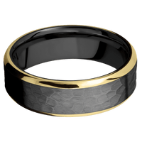 Zirconium + Hammer , Polish Finish