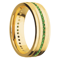18K Yellow Gold + Crosssatin , Polish Finish