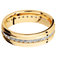 14K Yellow Gold + Polish , Polish Finish
