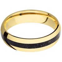 14K Yellow Gold + Polish Finish