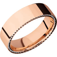14K Rose Gold + Polish Finish