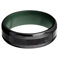 Zirconium + Satin , Polish Finish + Eastern Green