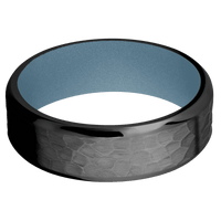 Zirconium + Hammer , Polish Finish + Polar Blue