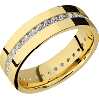 18K Yellow Gold + Polish Finish