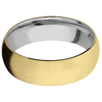 14K Yellow Gold + Satin Finish + Titanium
