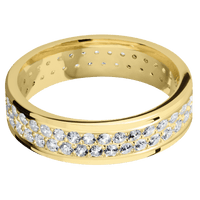 18K Yellow Gold + Polish Finish