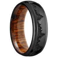 Zirconium + Satin , Polish Finish + Desert Iron Wood