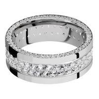 14K White Gold + Polish Finish