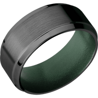 Zirconium + Satin , Polish Finish + Eastern Green
