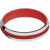 Titanium + Polish Finish + USMC Red