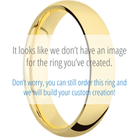 14K Yellow Gold + Polish Finish