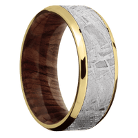 14K Yellow Gold + Polish , Polish Finish + Sequoia