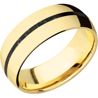 14K Yellow Gold + Polish Finish