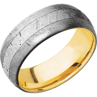 Meteorite + None Finish + 18K Yellow Gold