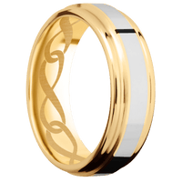 14K Yellow Gold + Polish , Polish Finish