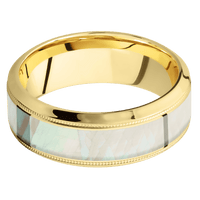 10K Yellow Gold + Polish , Polish Finish