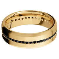 10K Yellow Gold + Satin , Satin Finish