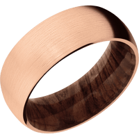 14K Rose Gold + Satin Finish + Sequoia