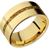 22K Yellow Gold + Satin Finish