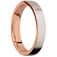 18K Rose Gold + Satin Finish
