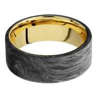 Forged Carbon Fiber + None Finish + 14K Yellow Gold