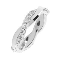 Platinum band with 21 Round Lab Grown Diamond having TCW-3