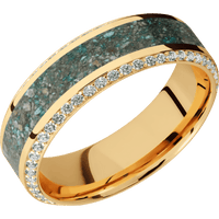 14K Yellow Gold + Polish , Polish Finish