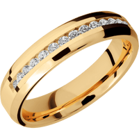 14K Yellow Gold + Polish , Polish Finish