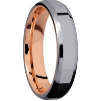 Tantalum + Polish , Polish Finish + 14K Rose Gold