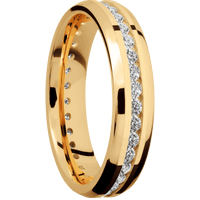 14K Yellow Gold + Polish , Polish Finish