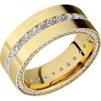 10K Yellow Gold + Satin Finish