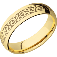 14K Yellow Gold + Polish Finish