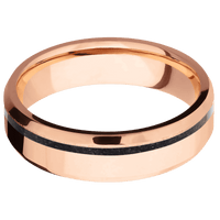 14K Rose Gold + Polish , Bead Finish