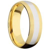 14K Yellow Gold + Satin Finish