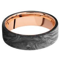 Forged Carbon Fiber + None Finish + 14K Rose Gold