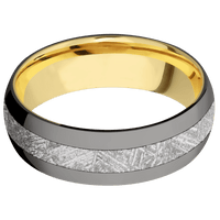 Tantalum Noir + Polish Finish + 10K Yellow Gold