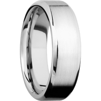 10K White Gold + Satin , Polish Finish