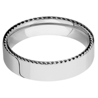 14K White Gold + Polish Finish