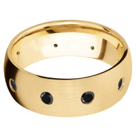 10K Yellow Gold + Satin Finish