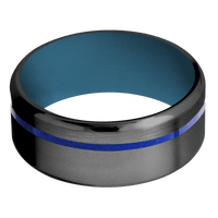 Zirconium + Bead , Satin Finish + Royal Blue