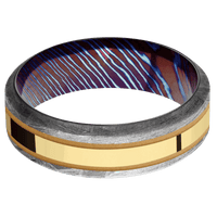 Meteorite + None Finish + Titanium Damascus