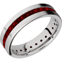 14K White Gold + Distressed Finish